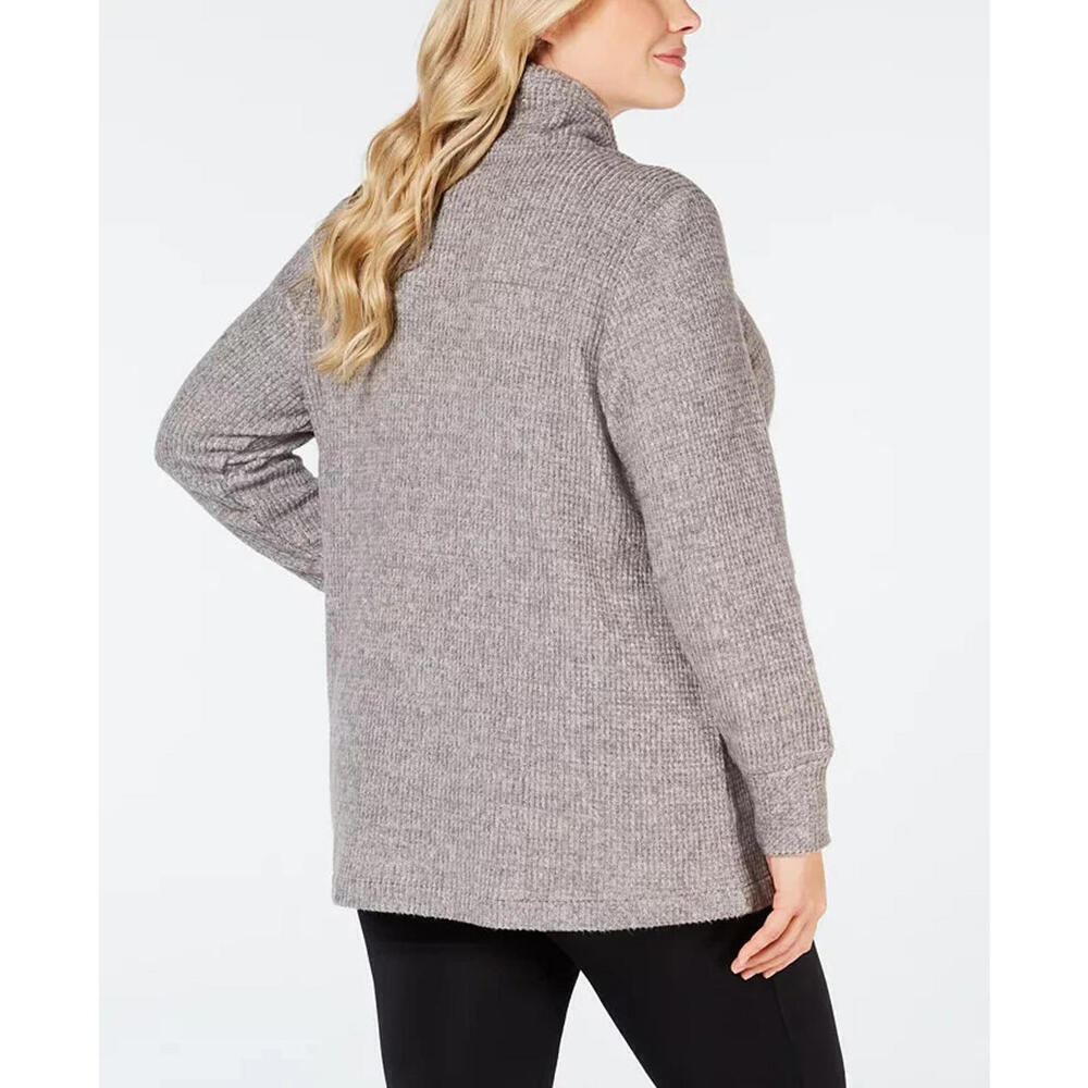 Ideology Plus Size Cowl-Neck Tulip-Hem Top, 1X - Picture 2 of 2